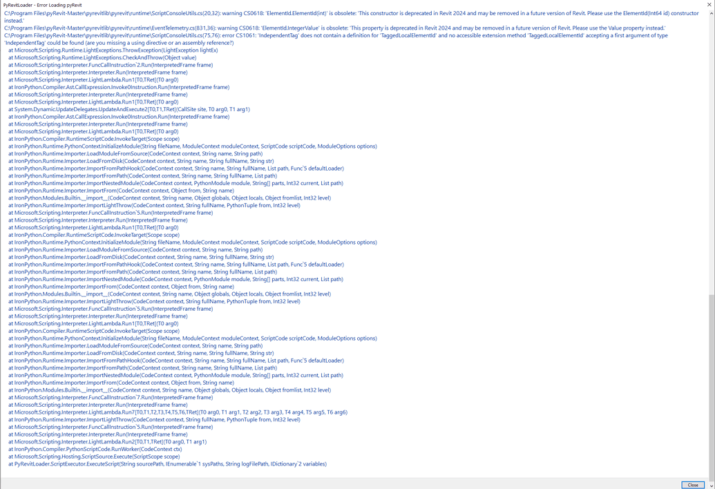 Error Downloading pyRevit 2024 Tools pyRevit Forums